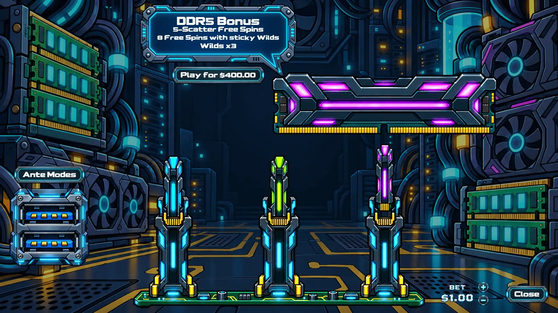 Ram Rage bonus buy menu