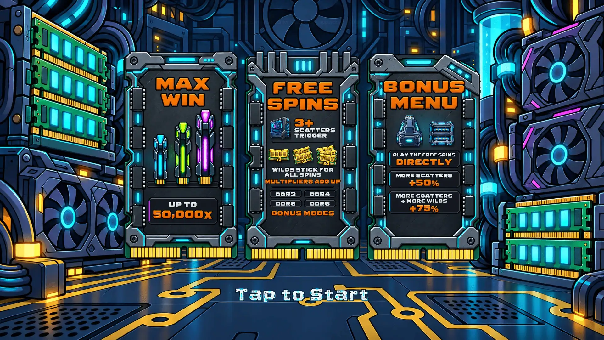 Ram Rage slot intro screen