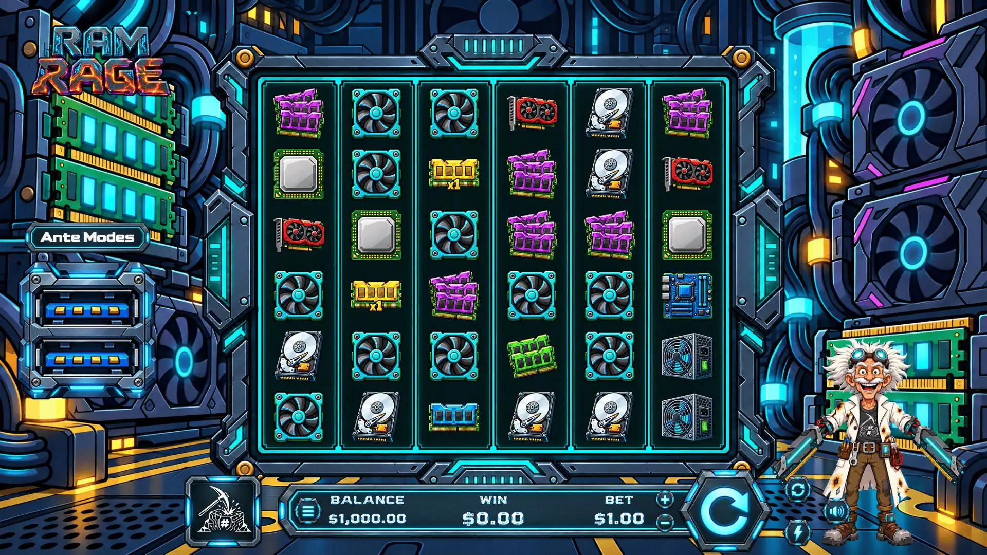 Ram Rage slot gameplay reels