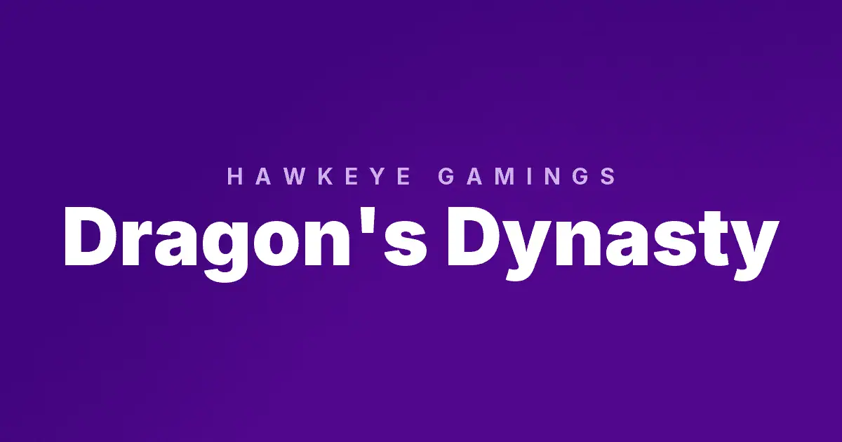 Dragon’s Dynasty slot cover image