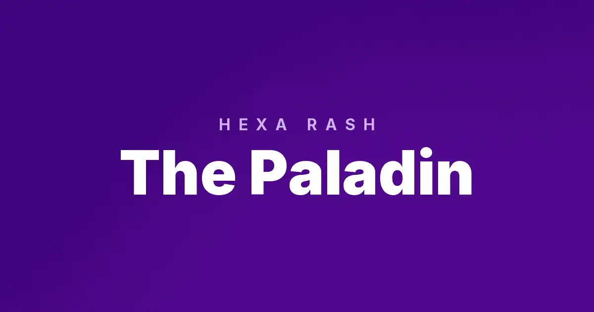 The Paladin slot cover image