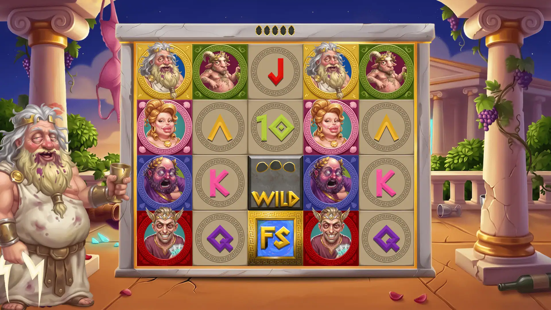 Gods of Filth slot intro screen