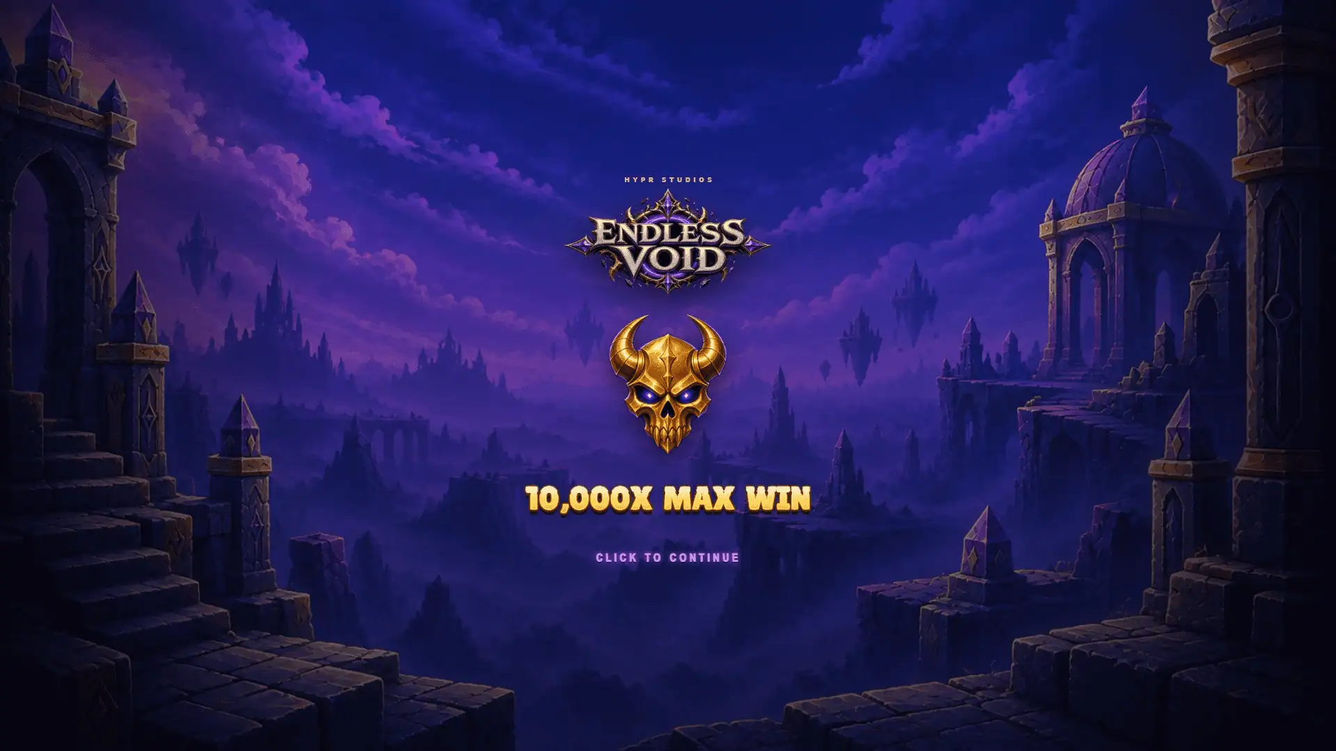 Endless Void slot intro screen