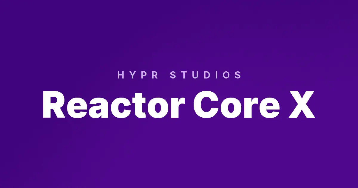 Reactor Core X slot cover image