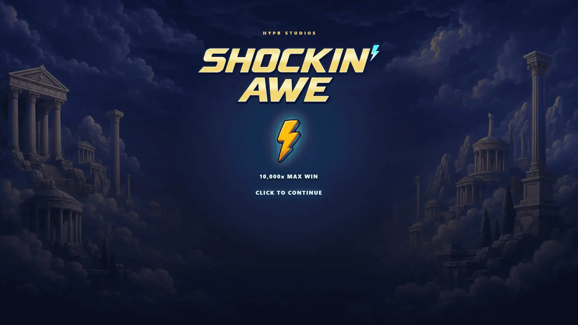 Shockin' Awe slot intro screen