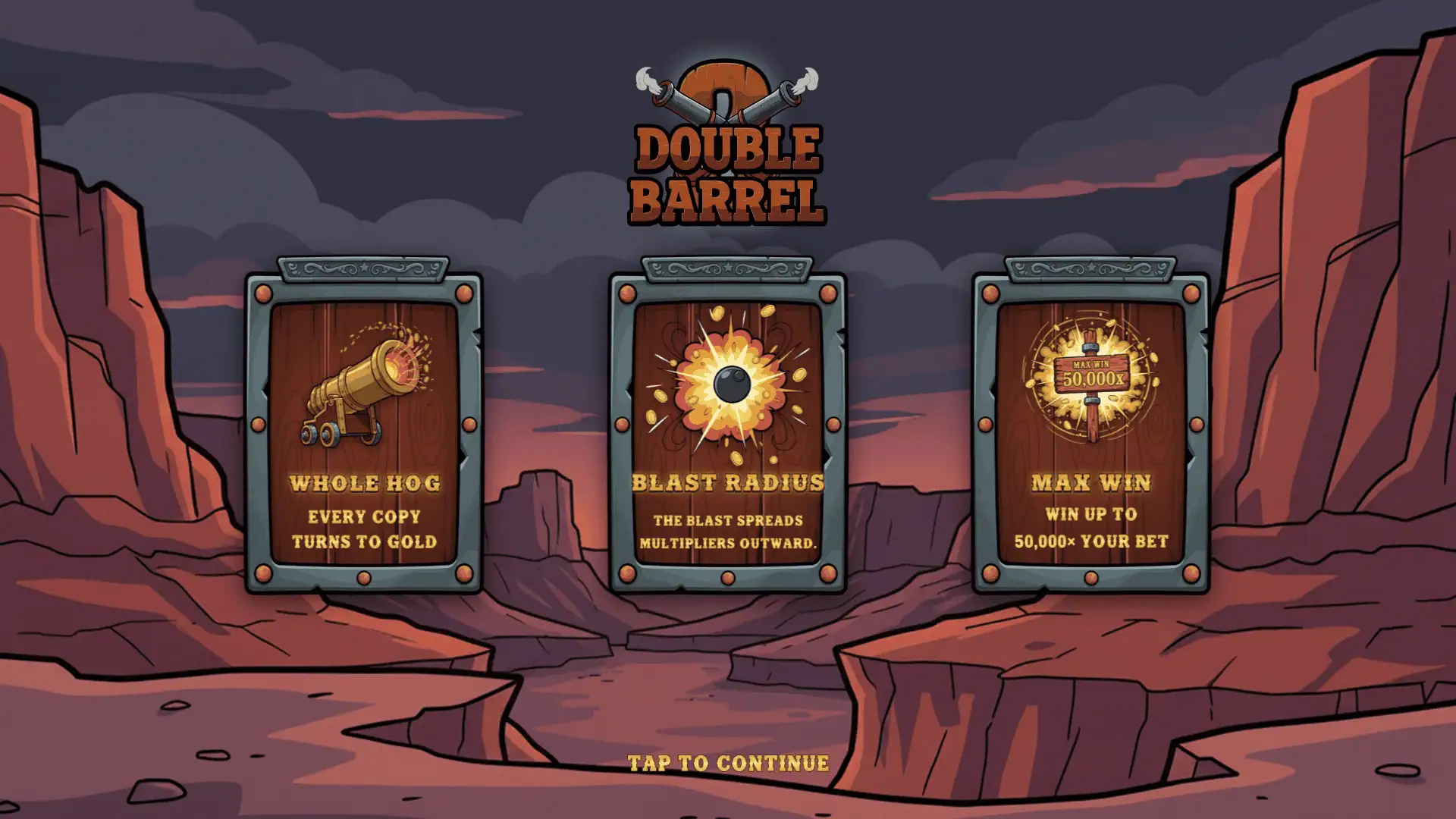 Double Barrel 2 slot intro screen