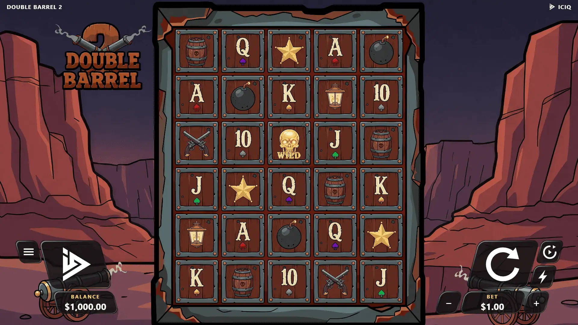 Double Barrel 2 slot gameplay reels