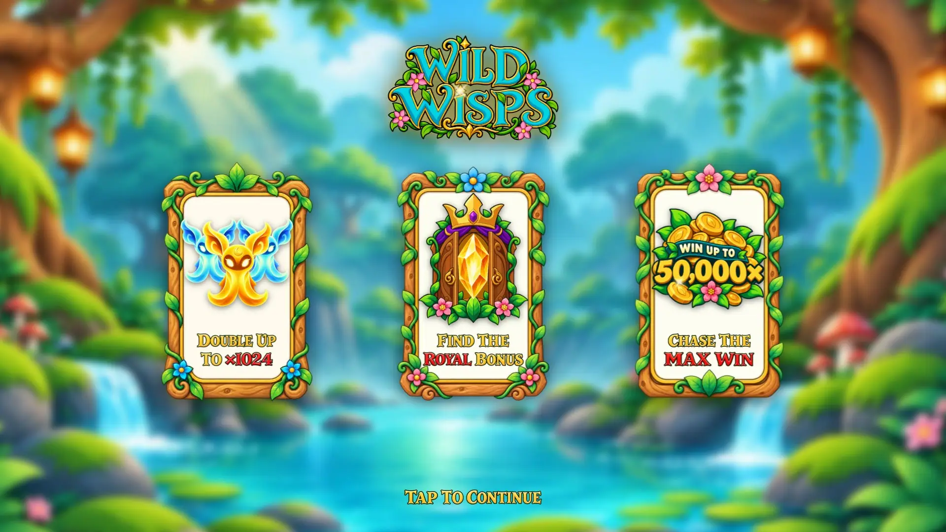 Wild Wisps slot intro screen