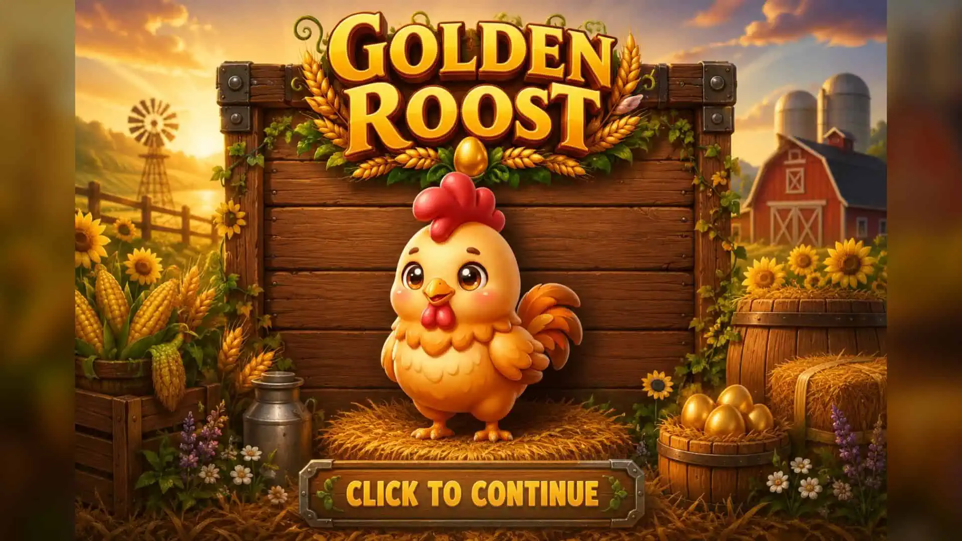 Golden Roost slot intro screen