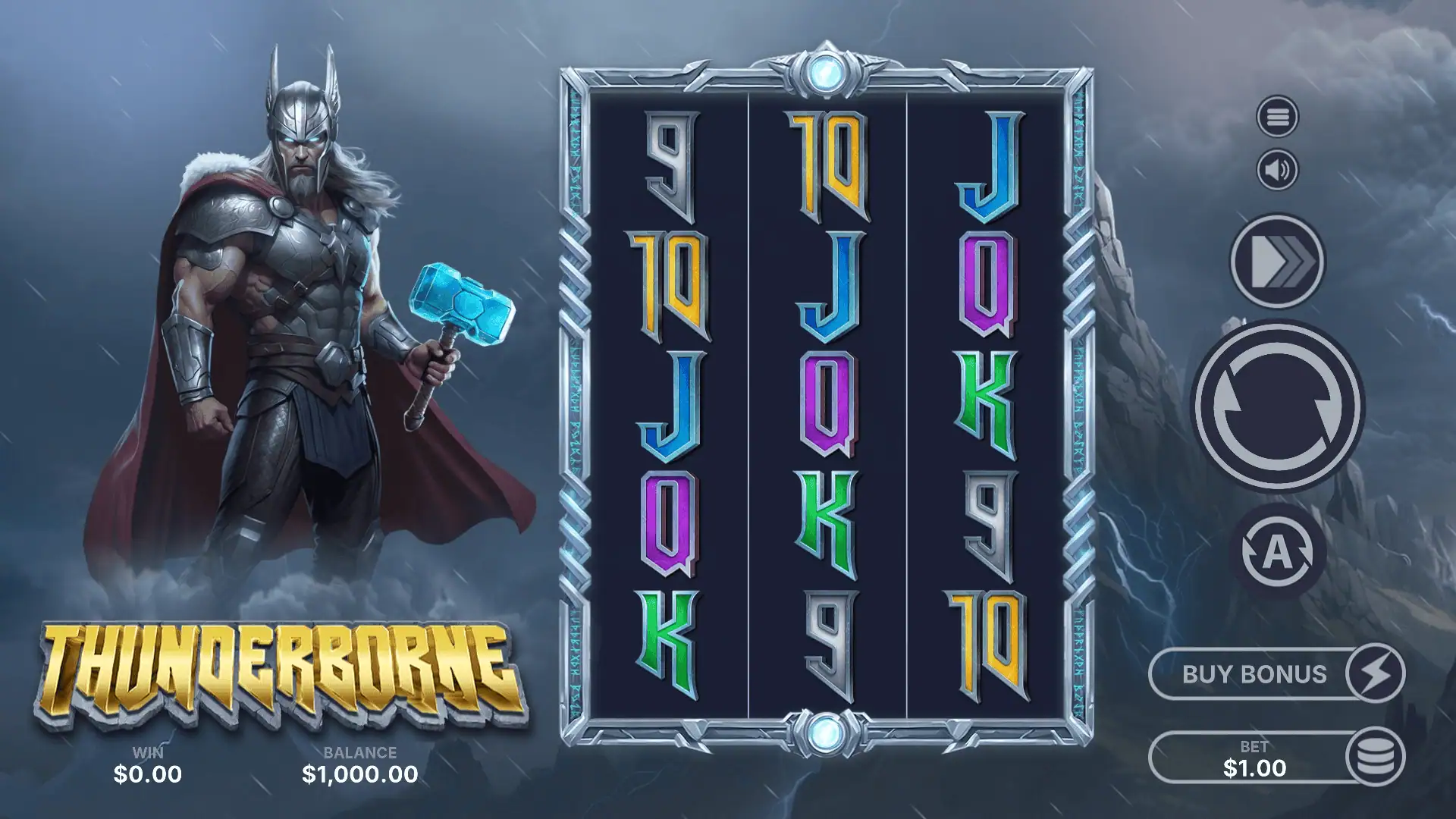 Thunderborne slot gameplay reels