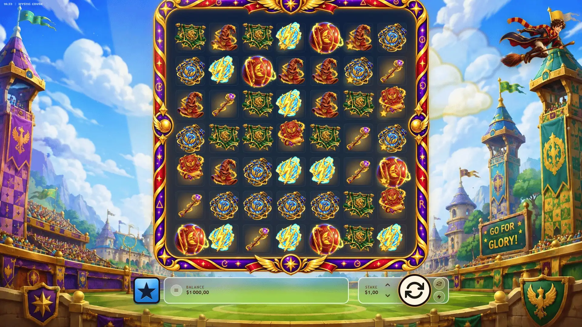 Mystic Crush slot gameplay reels