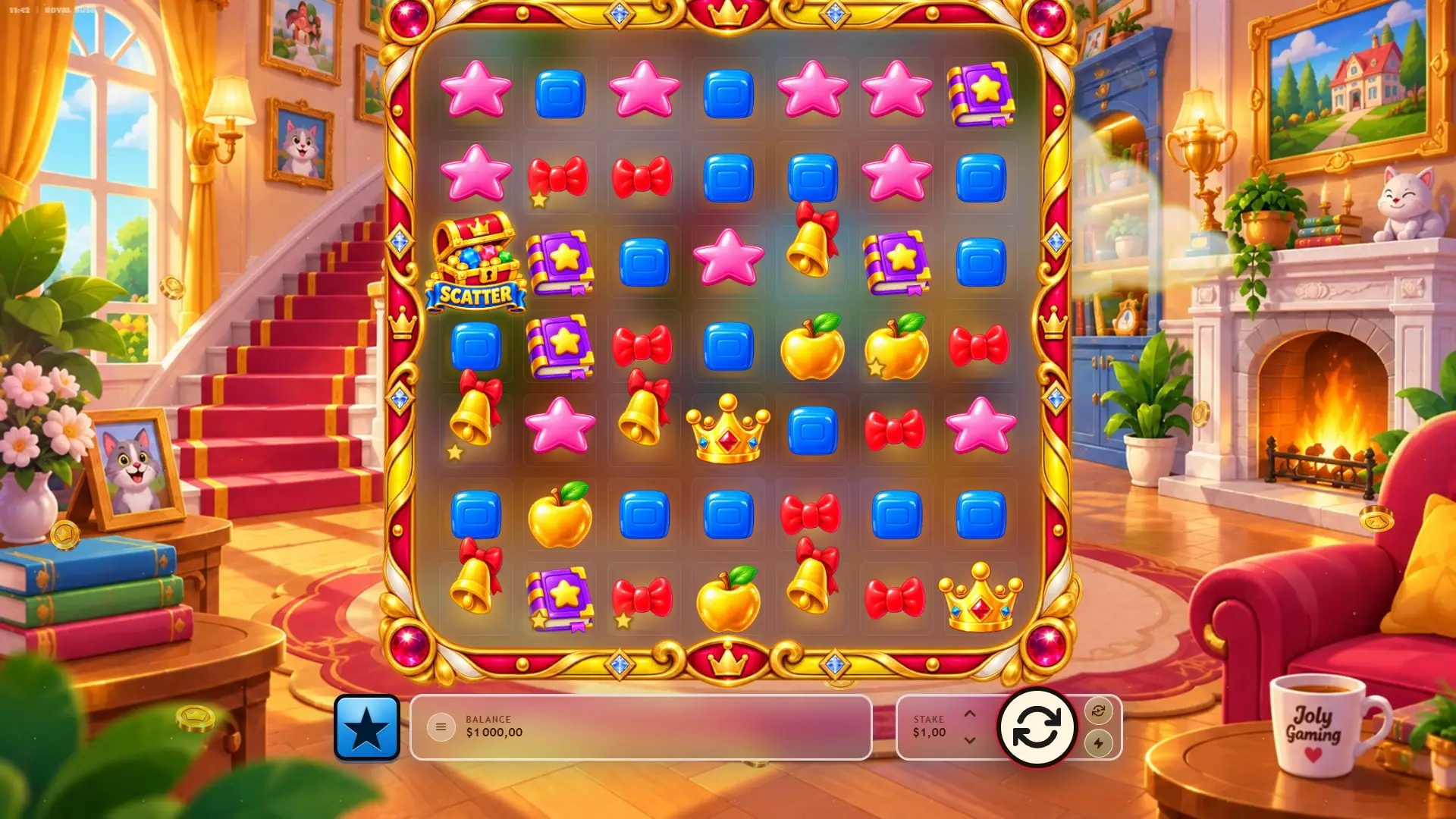 Royal Bush slot gameplay reels