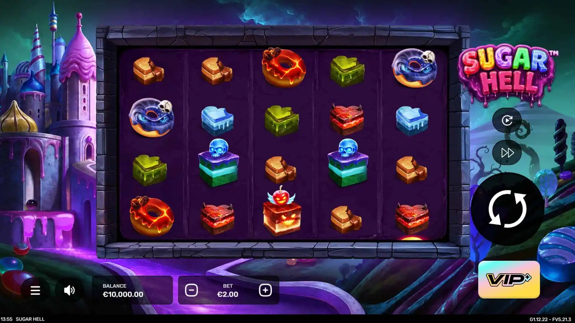 Sugar Hell slot gameplay reels