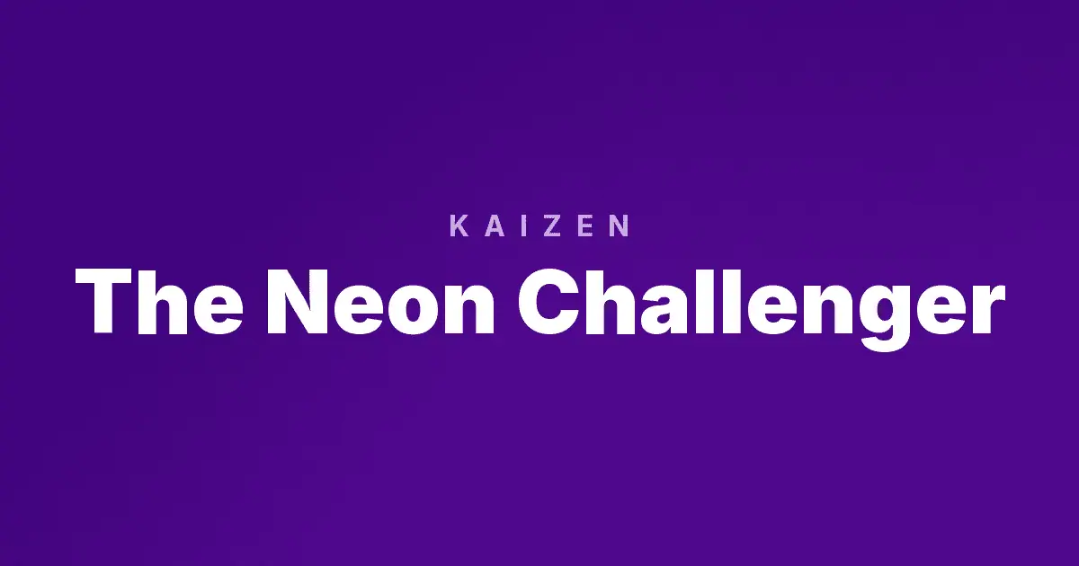 The Neon Challenger slot cover image