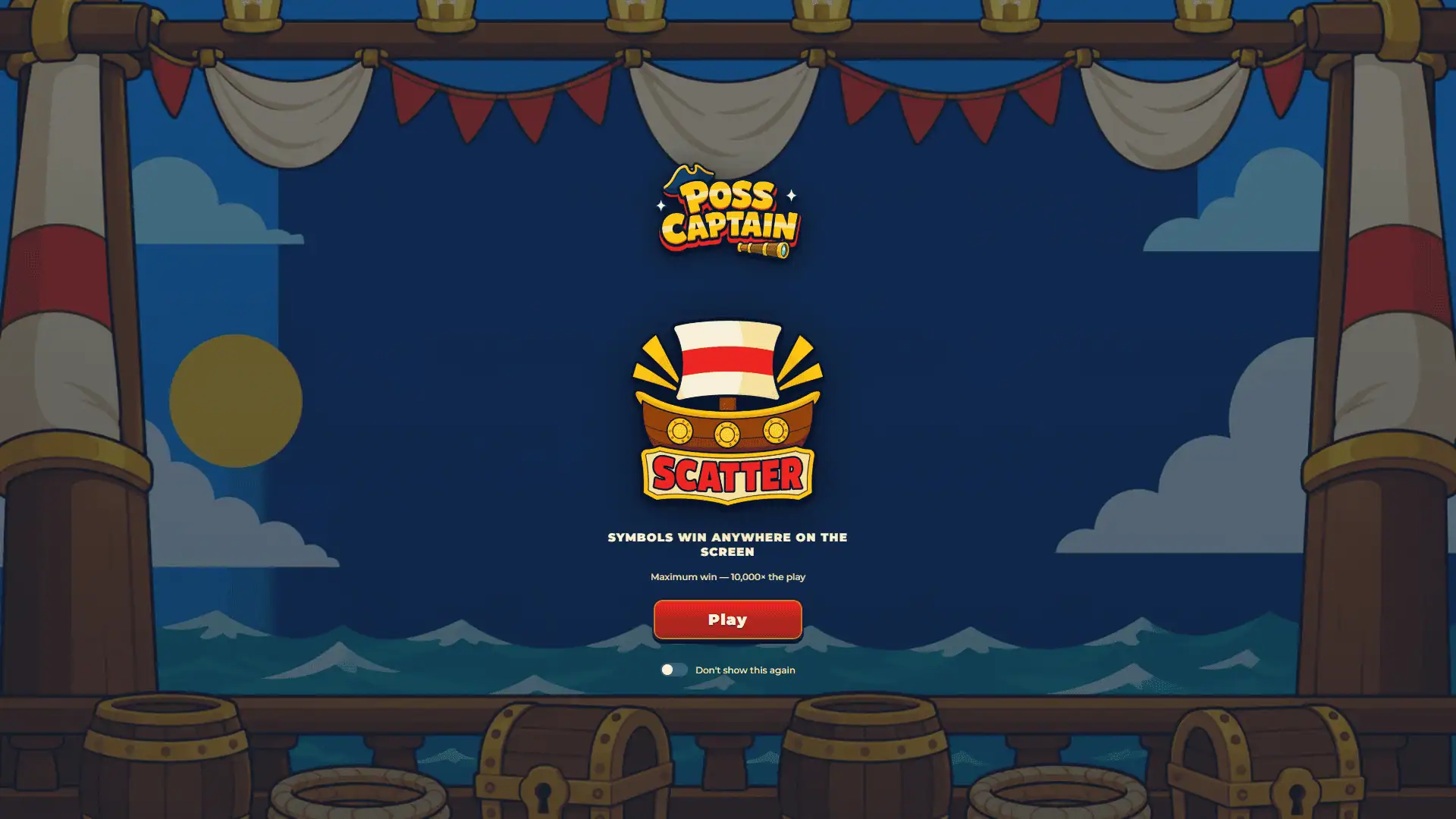 Poss Captain slot intro screen