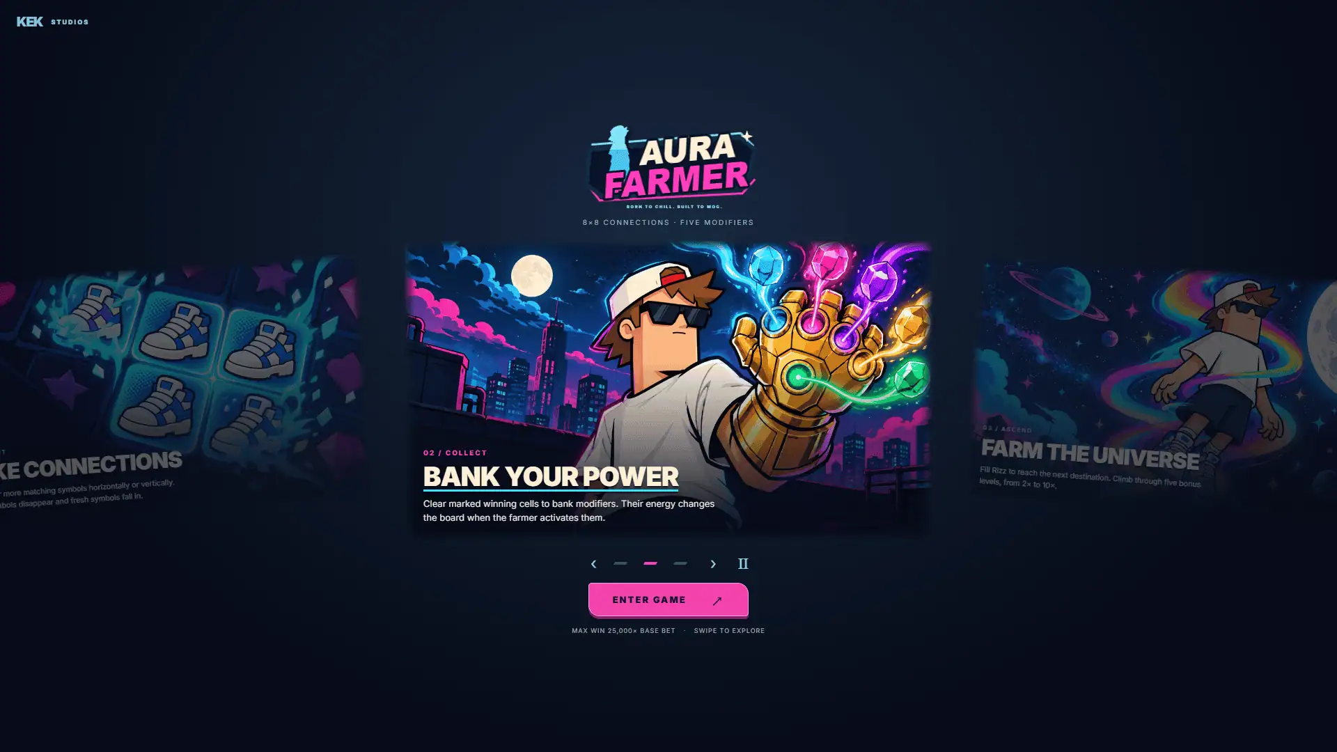 Aura Farmer slot intro screen