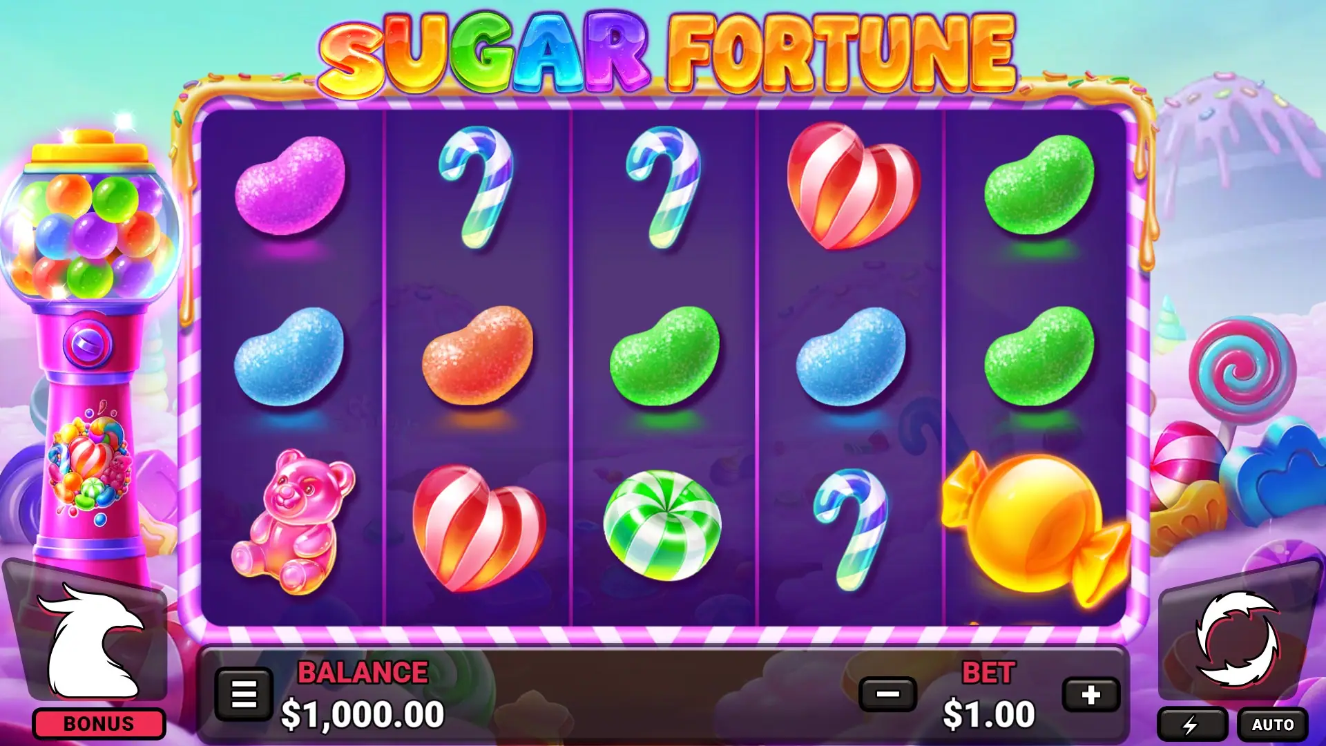Sugar Fortune slot gameplay reels