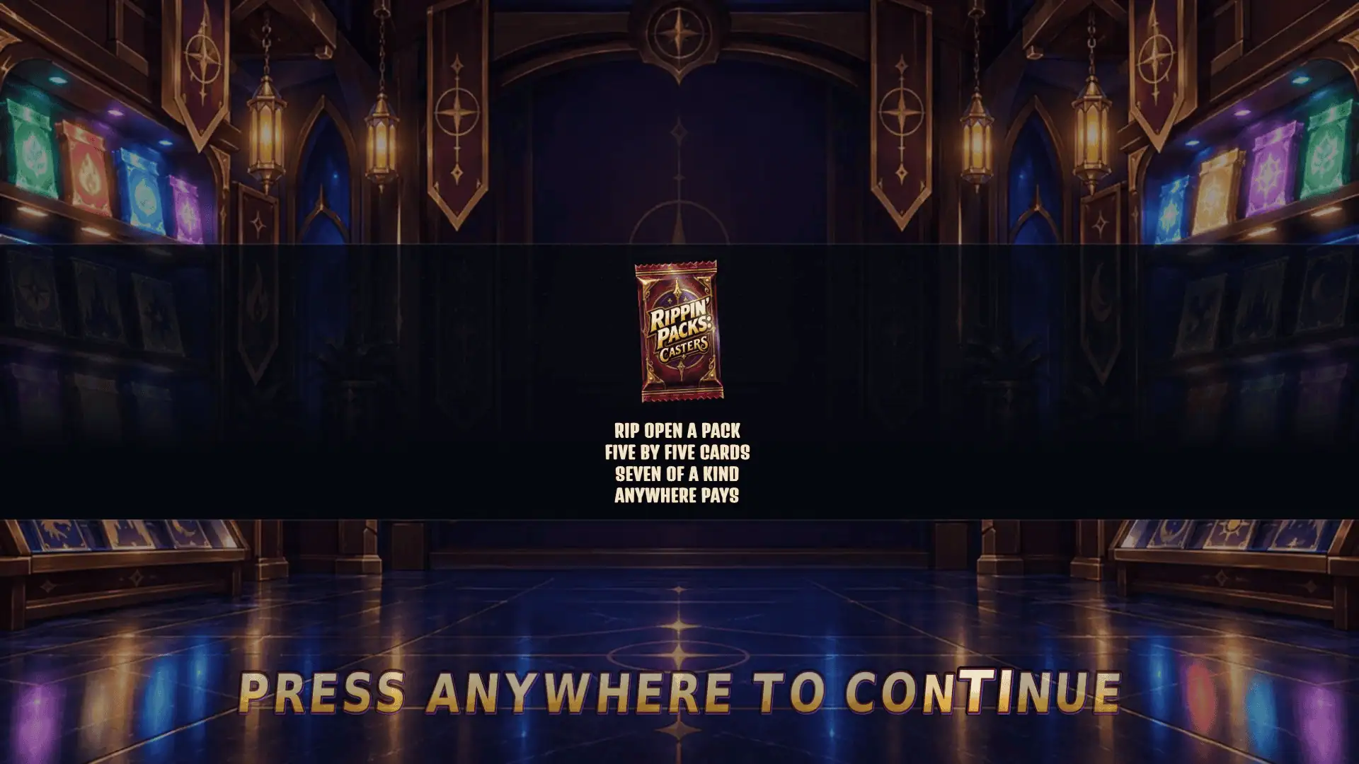 Rippin' Packs: Casters slot intro screen