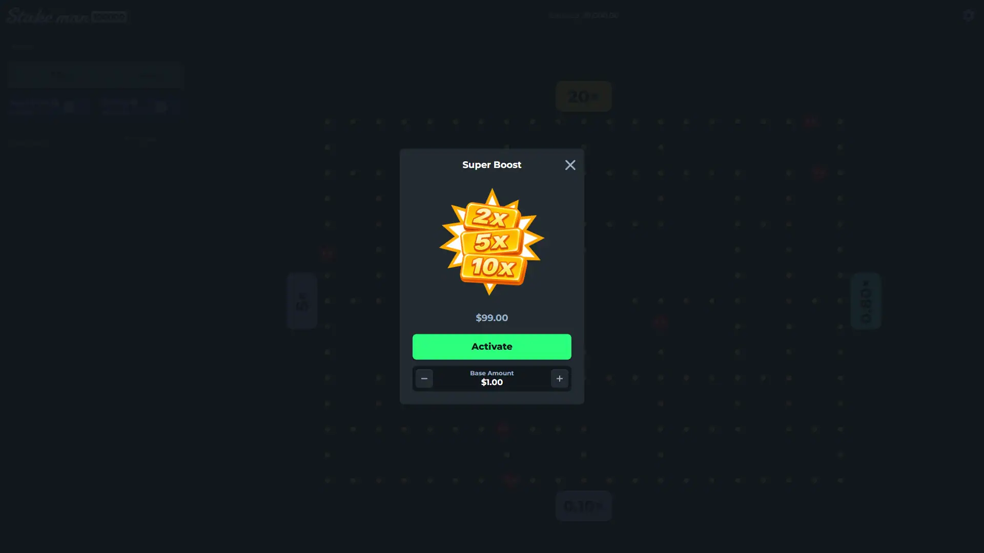 Stake man 100000 bonus buy menu