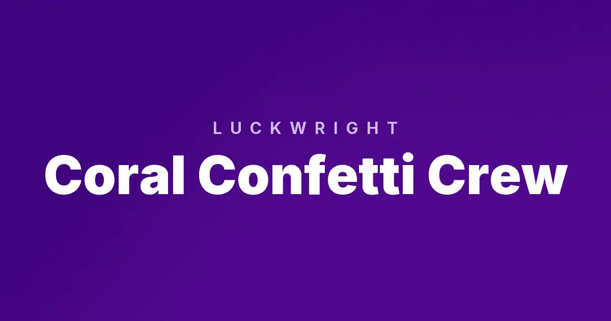 Coral Confetti Crew slot cover image