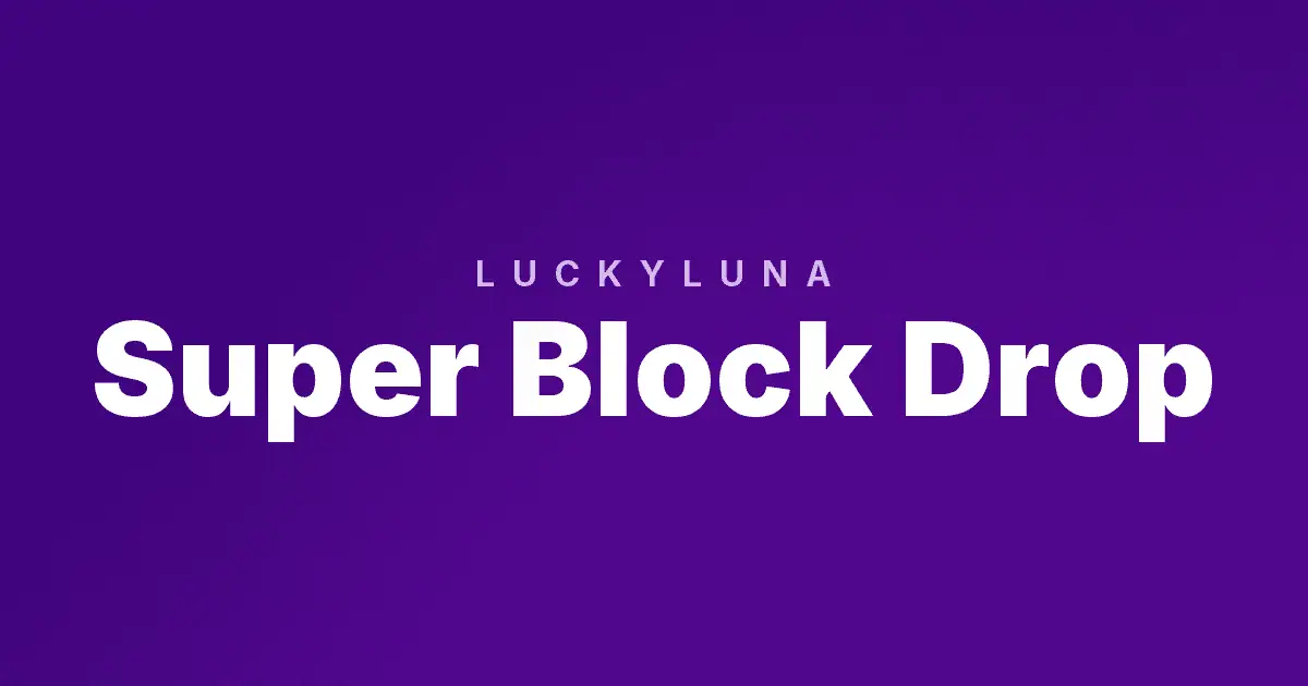 Super Block Drop slot cover image