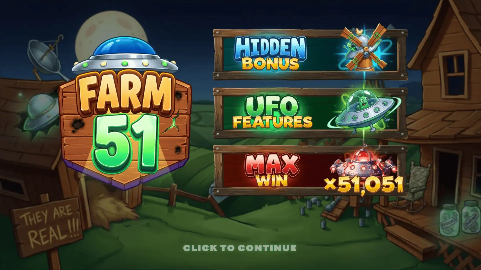 Farm 51 slot intro screen