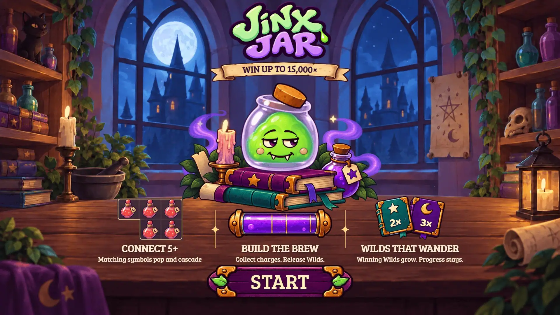 Jinx Jar slot intro screen