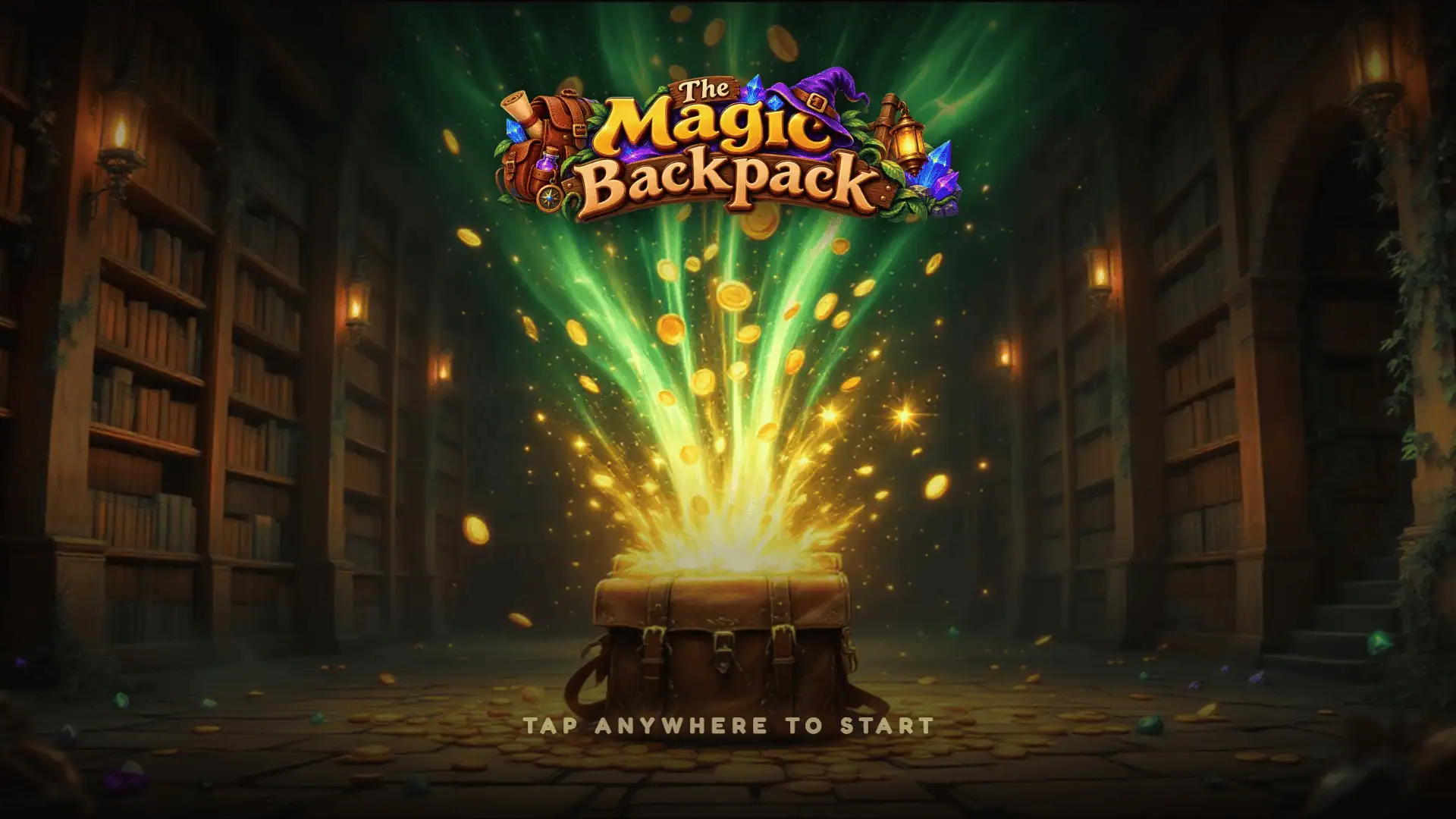 Magic Backpack slot intro screen