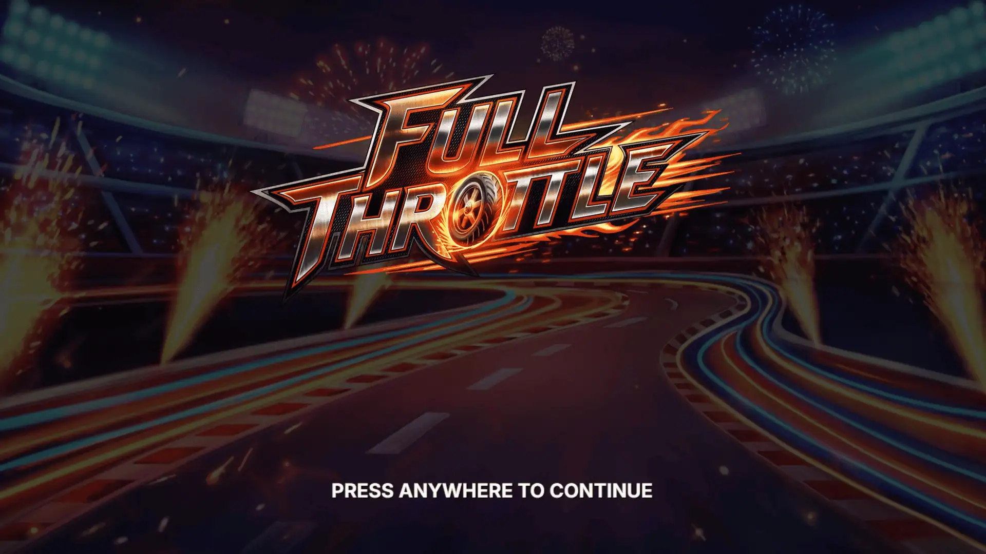 Full Throttle slot intro screen