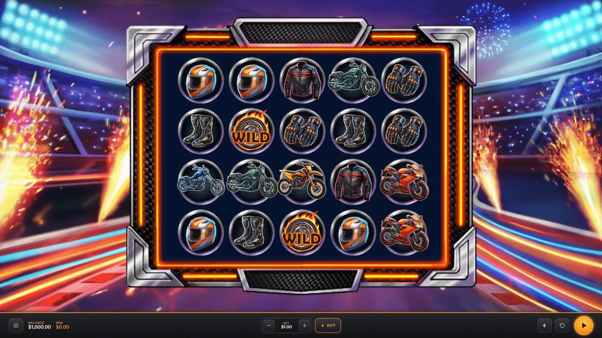 Full Throttle slot gameplay reels