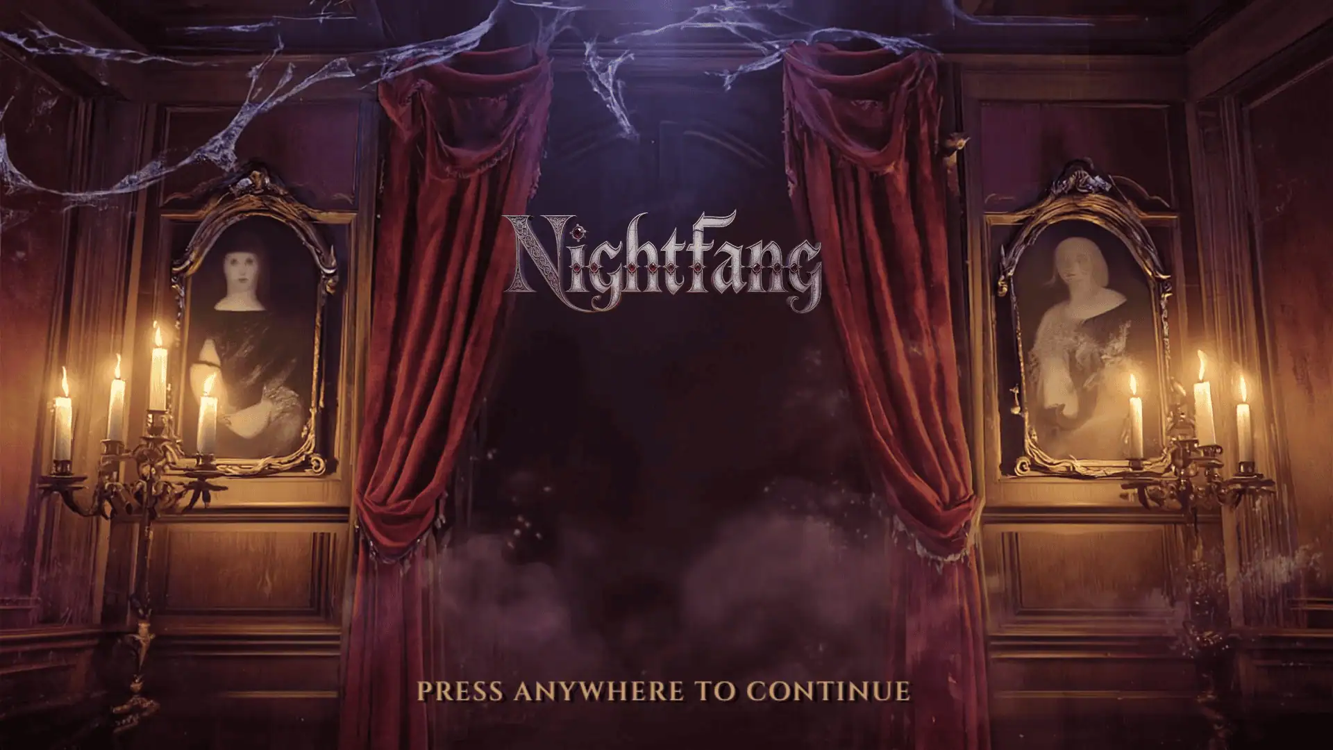 Nightfang slot intro screen