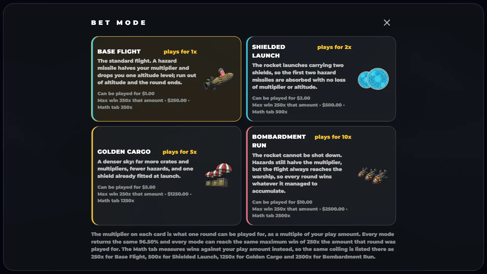 Bazooworms bonus buy menu