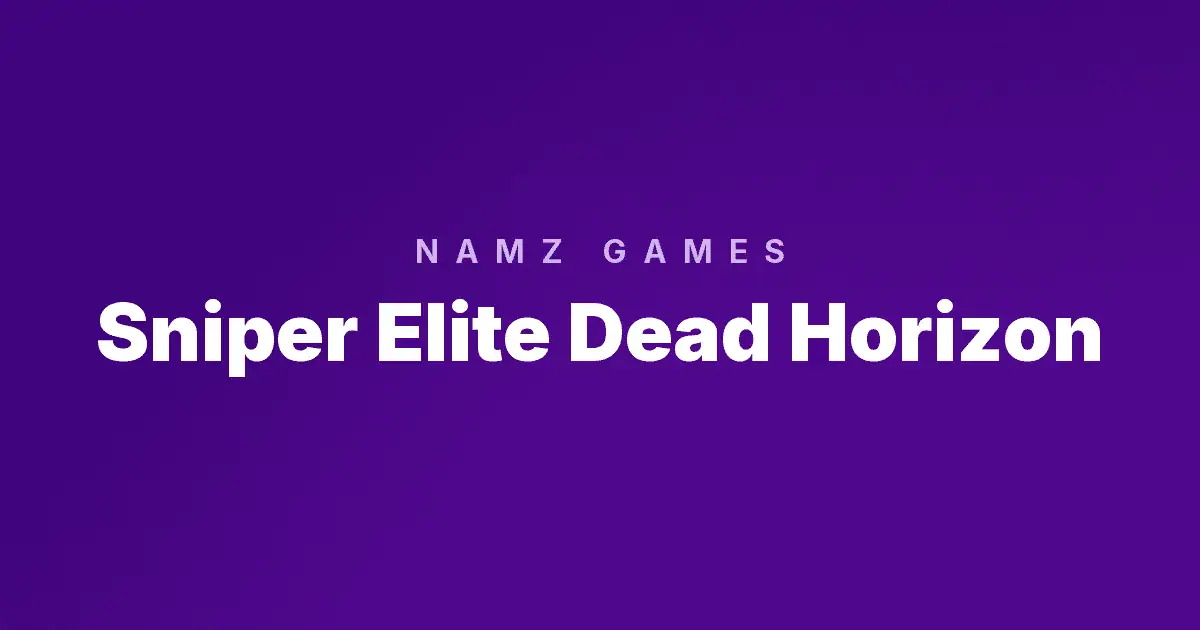 Sniper Elite Dead Horizon slot cover image