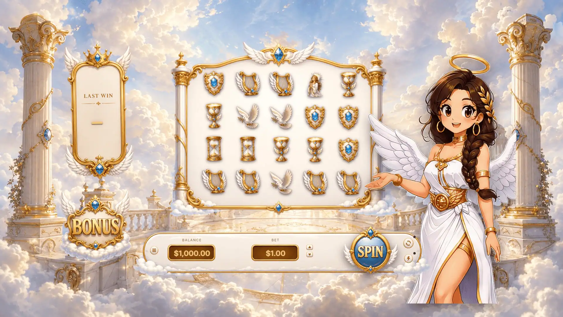 Crown of Paradise slot gameplay reels
