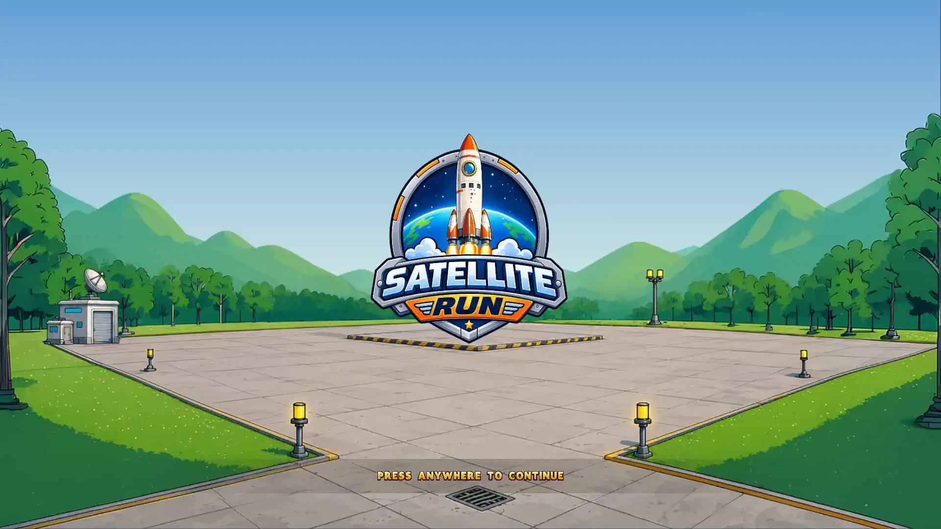 Satellite Run slot intro screen