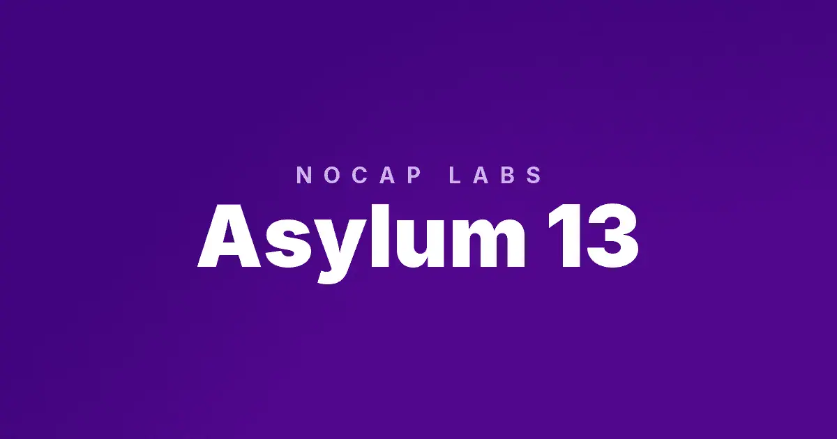 Asylum 13 slot cover image
