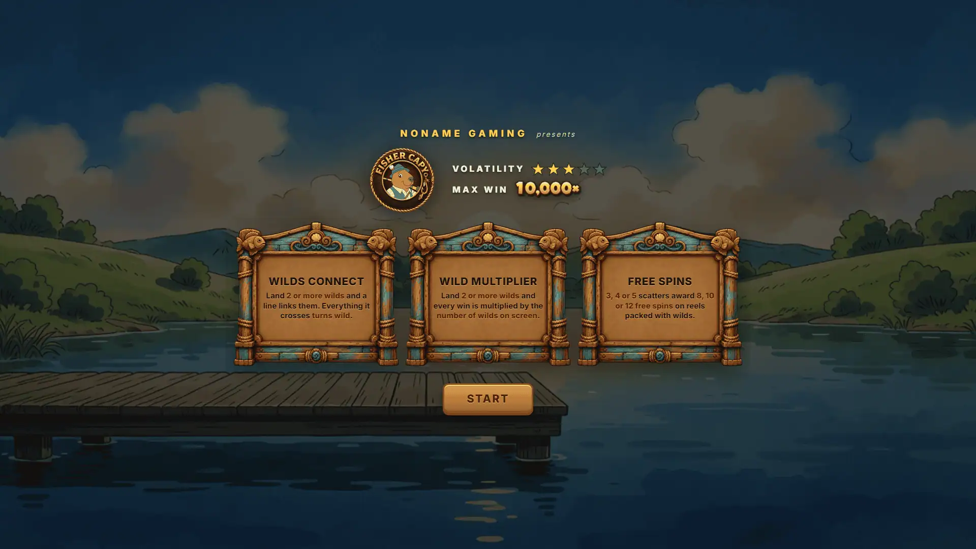 Fisher Capy slot intro screen