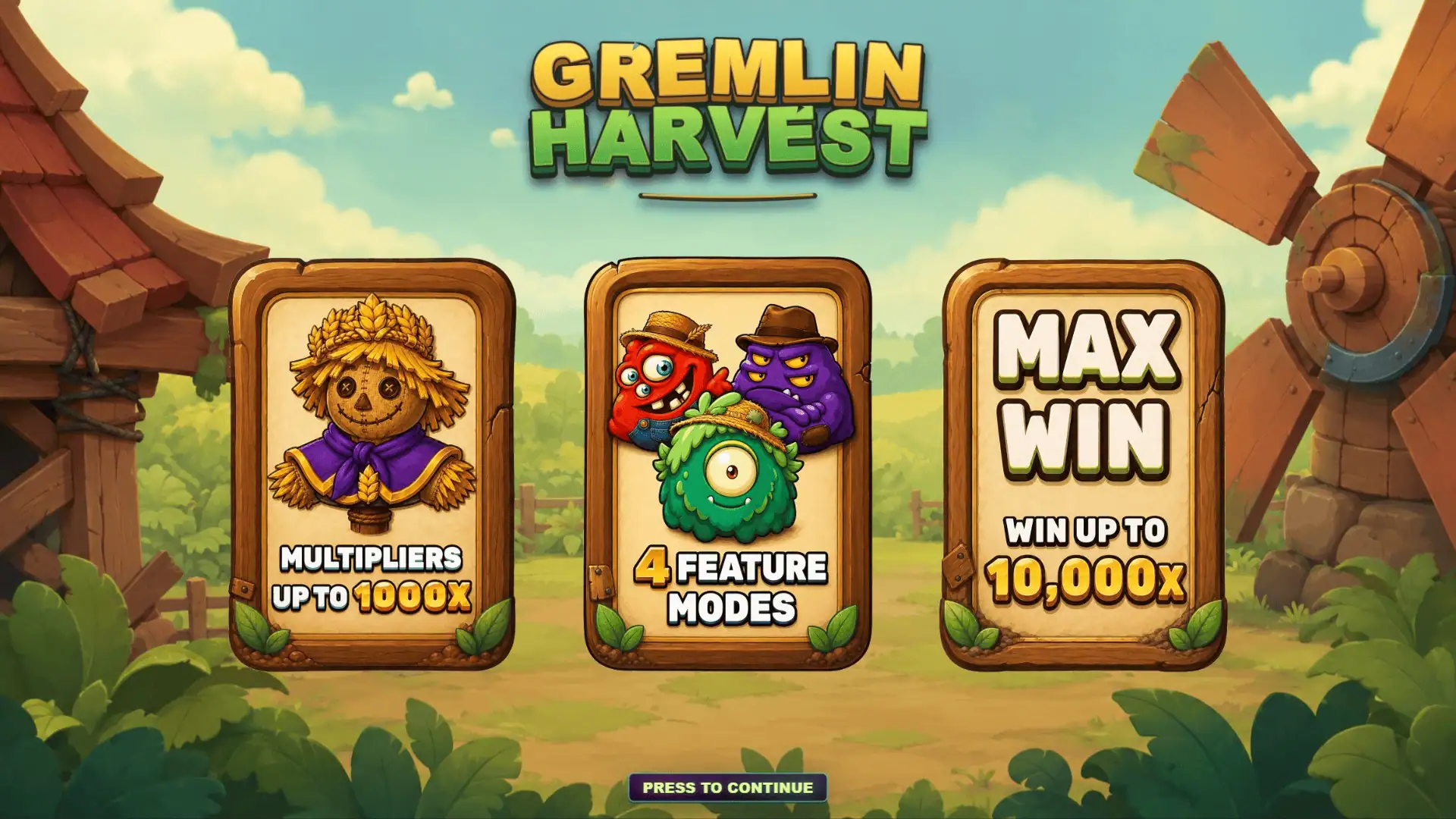 Ripe for Trouble slot intro screen