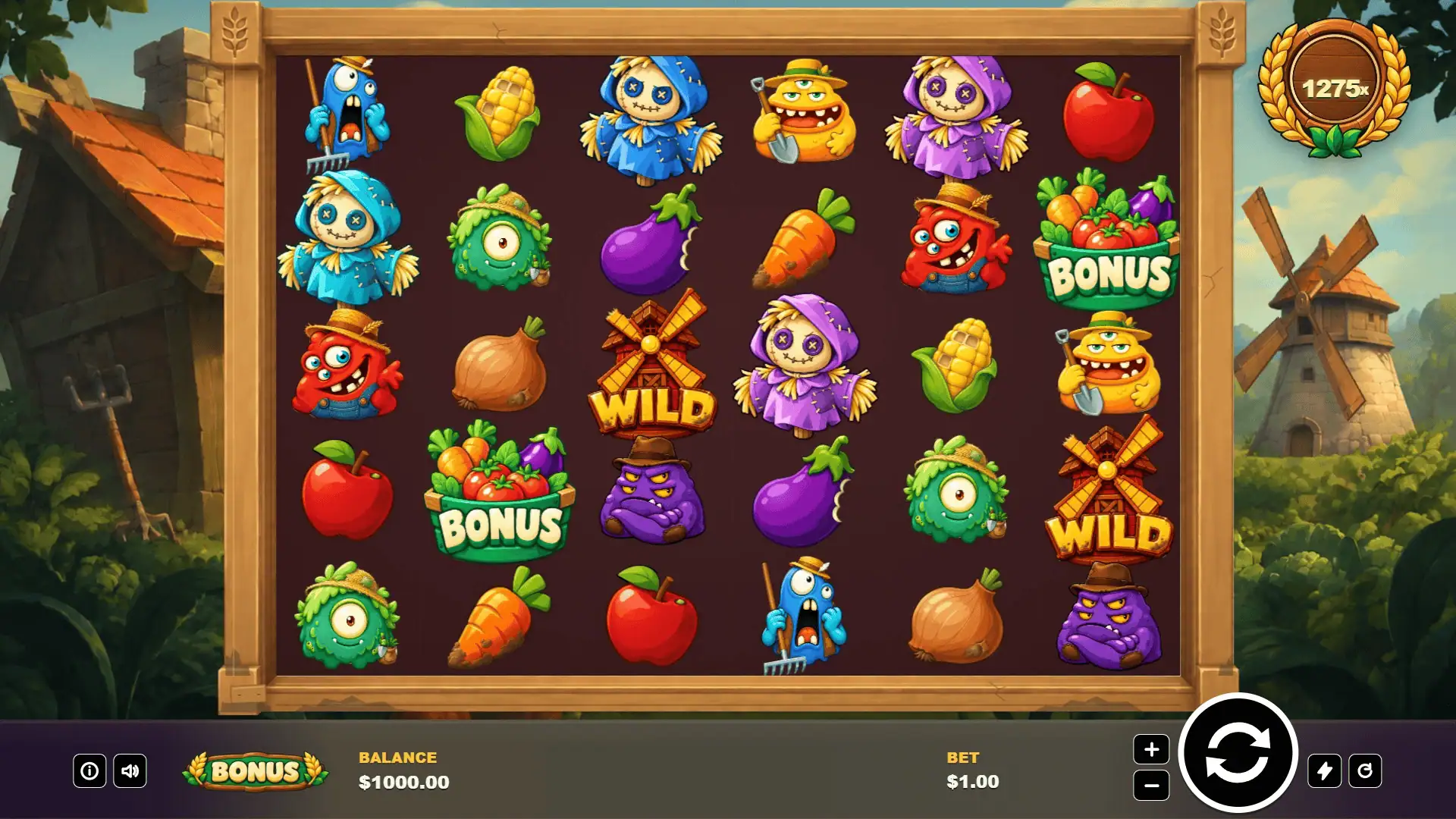 Ripe for Trouble slot gameplay reels