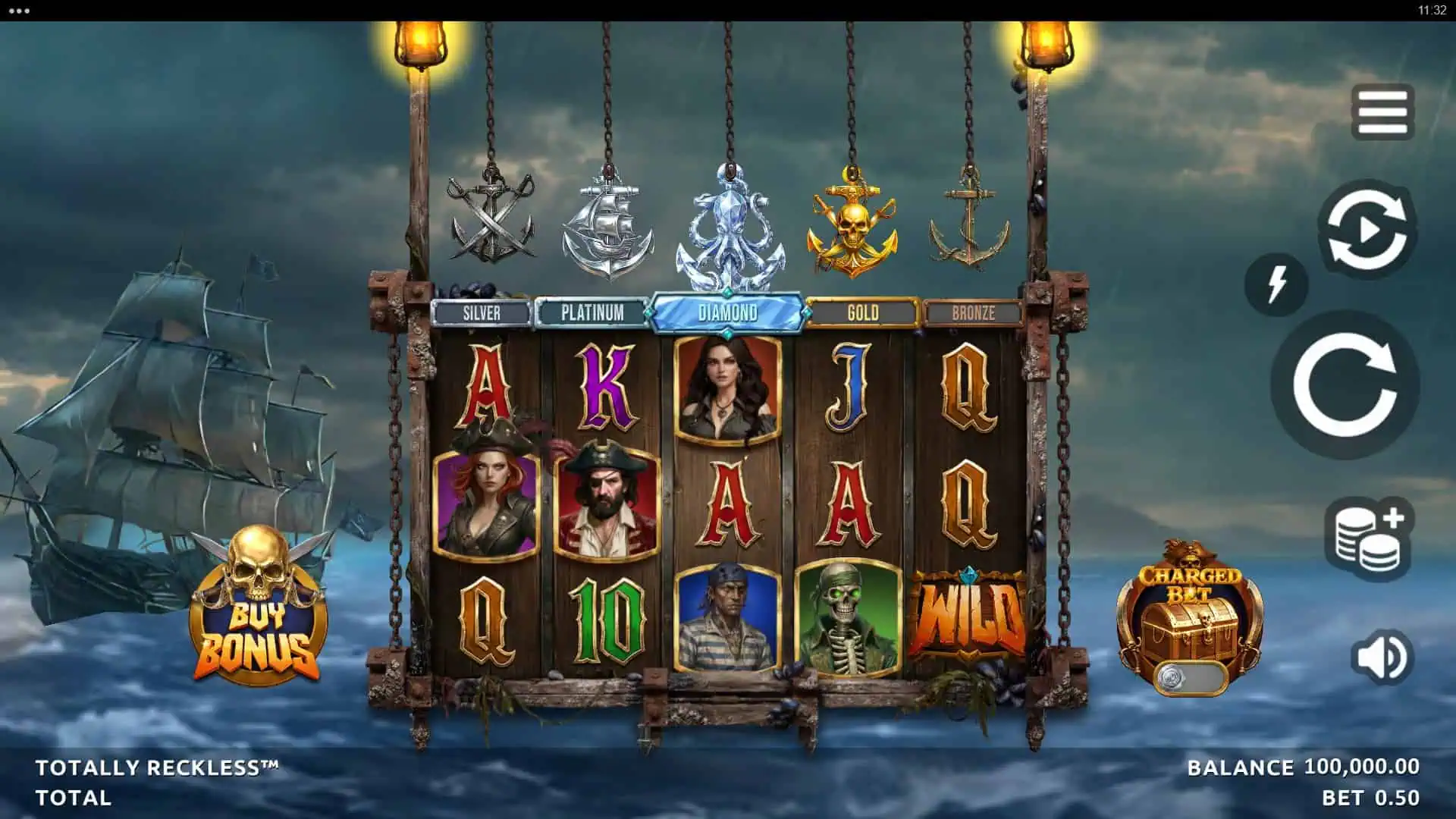 Totally Reckless slot gameplay reels