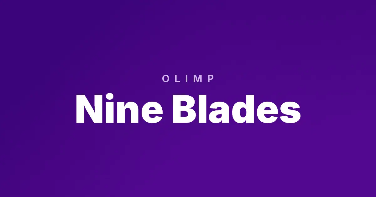 Nine Blades slot cover image