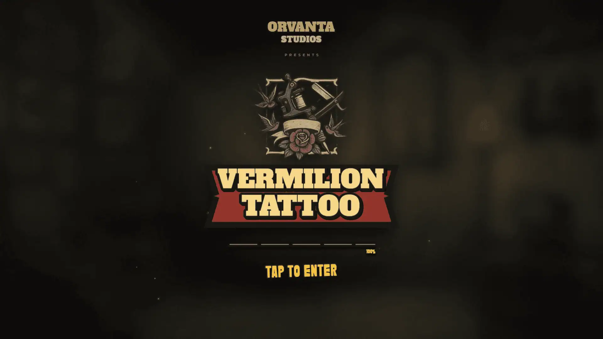 Vermilion Tatto slot intro screen
