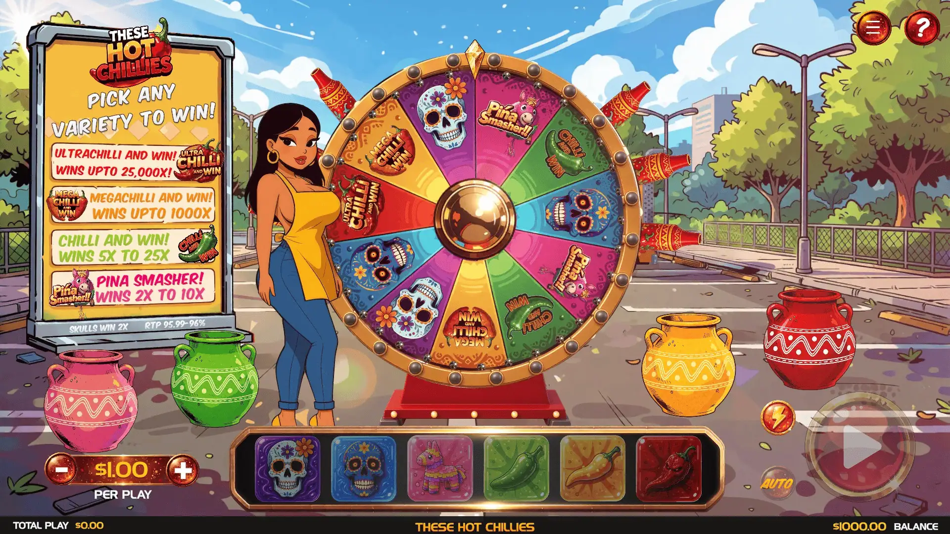These Hot Chillies slot gameplay reels