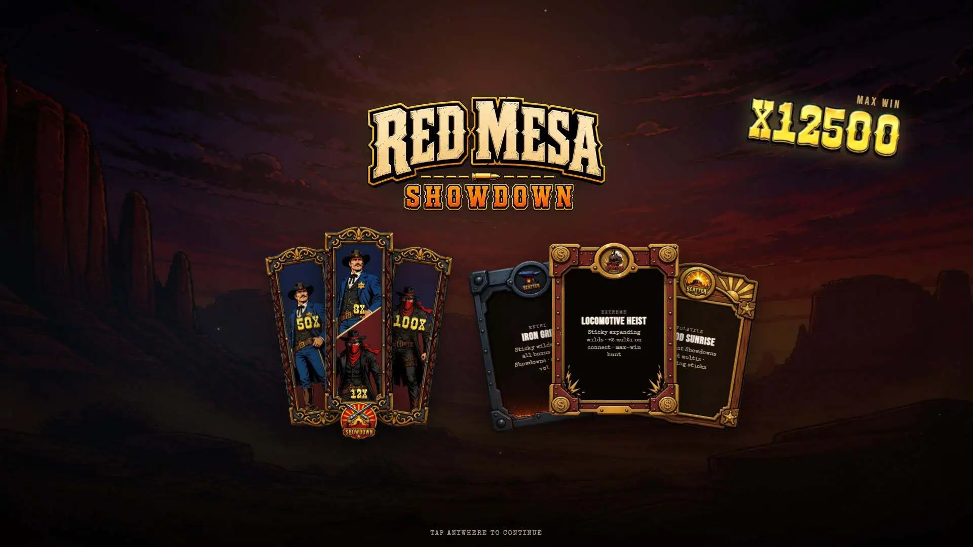 Red Mesa slot intro screen
