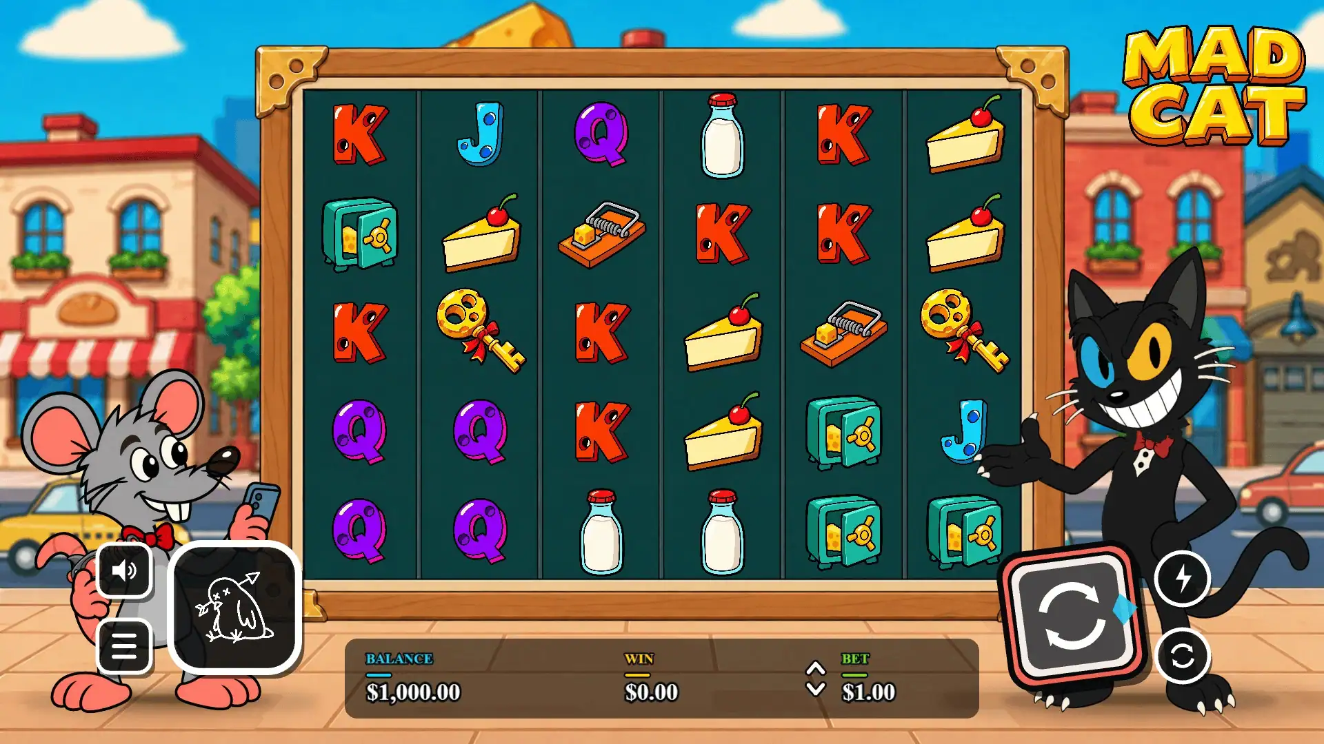 Mad Cat slot gameplay reels