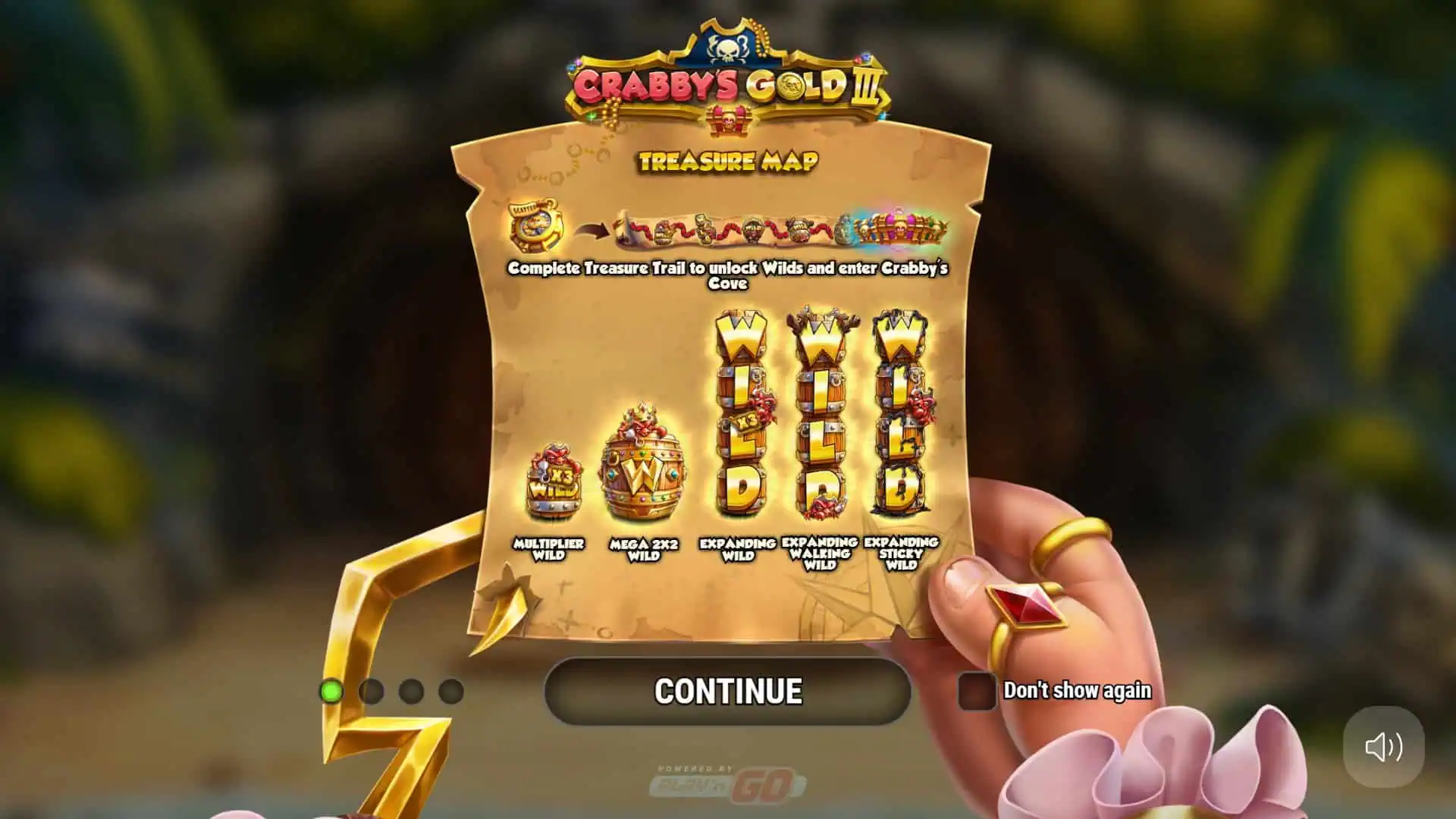 Crabby&rsquo;s Gold 3 slot intro screen