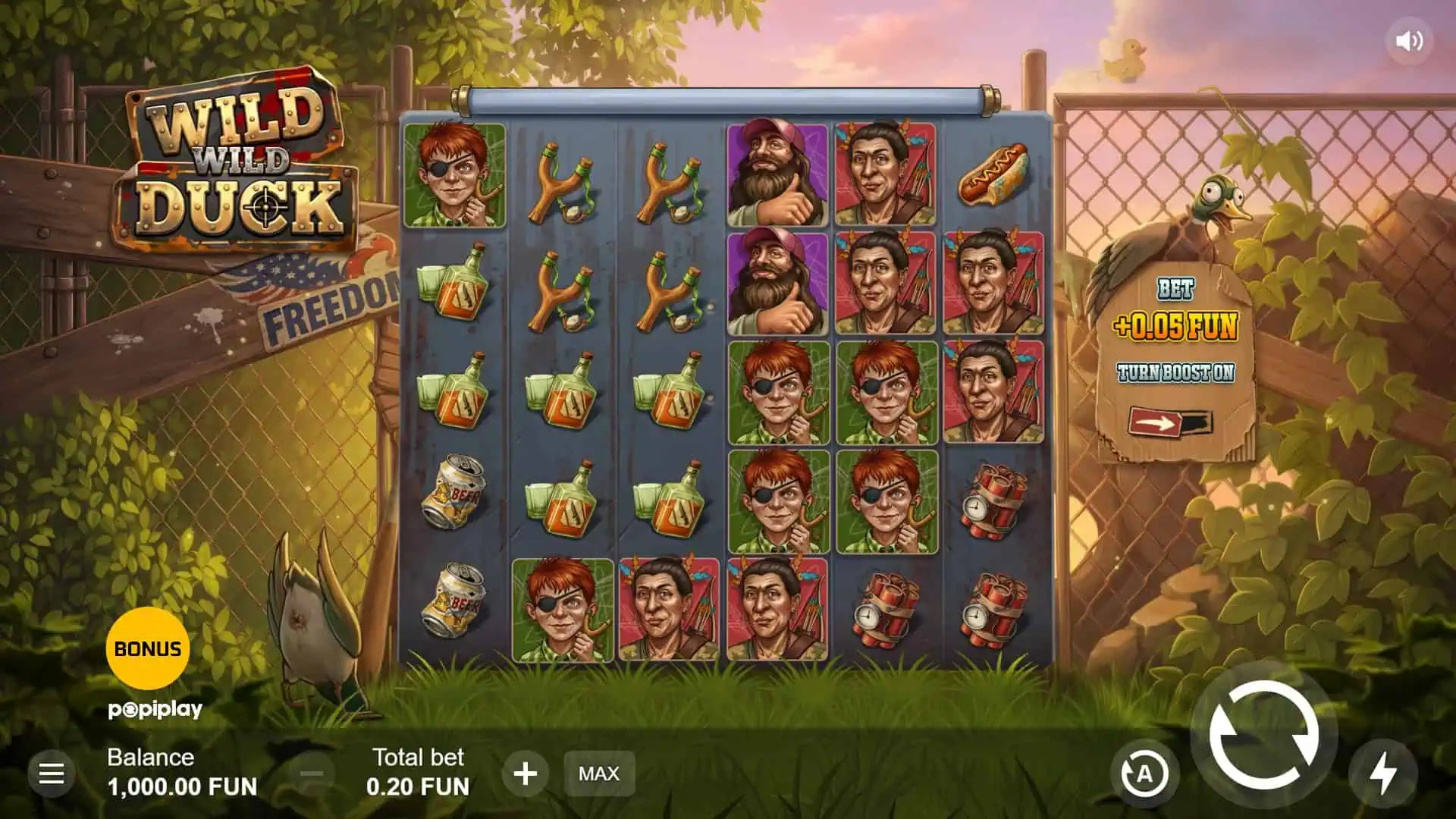 Wild Wild Duck slot gameplay reels