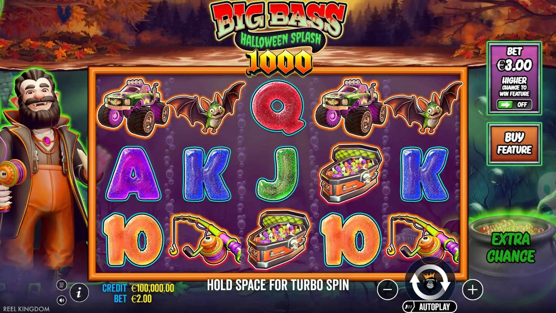 Big Bass Splash Halloween 1000 slot gameplay reels