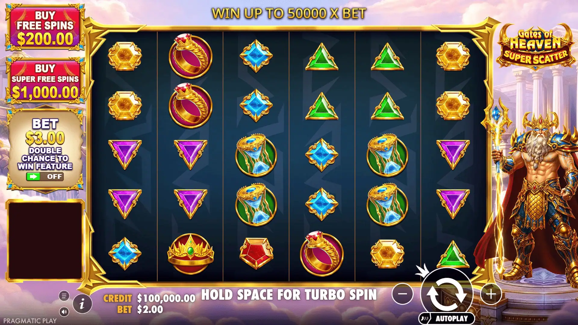 Gates of Heaven Super Scatter slot gameplay reels