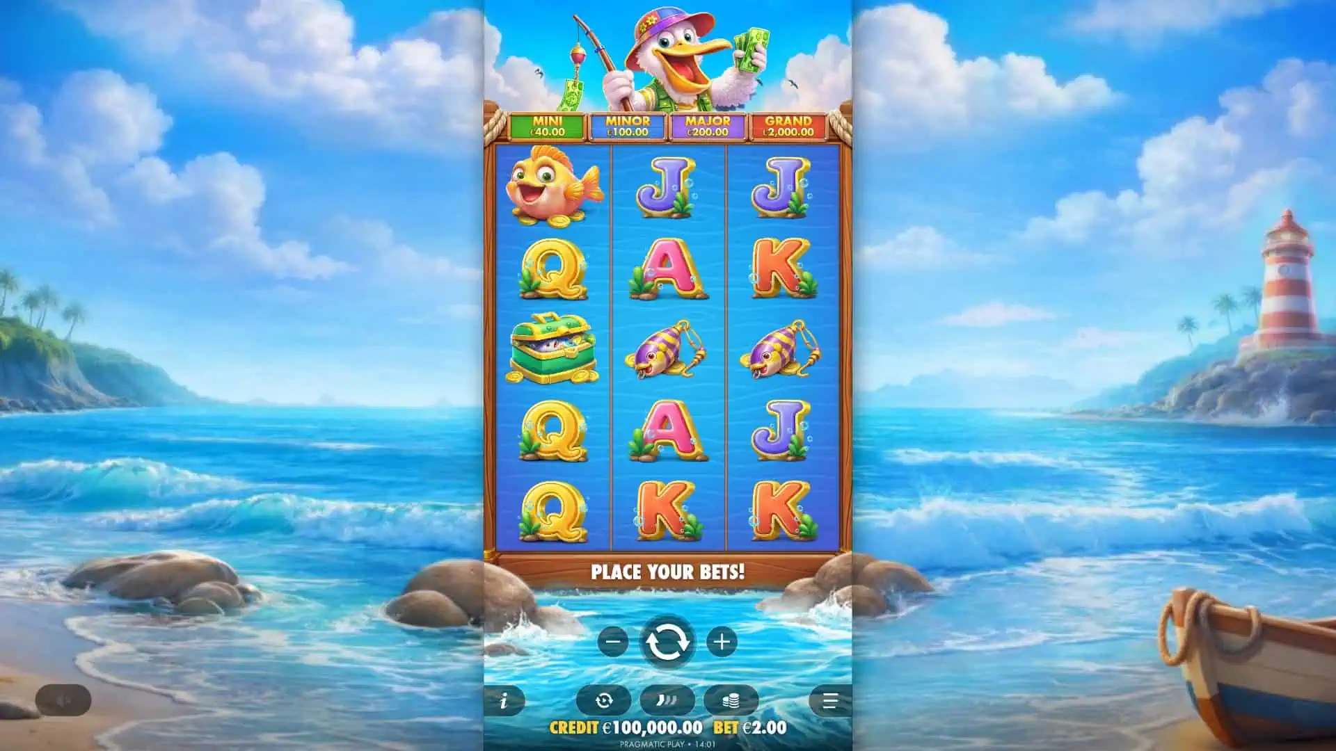 Pelican Payday slot gameplay reels